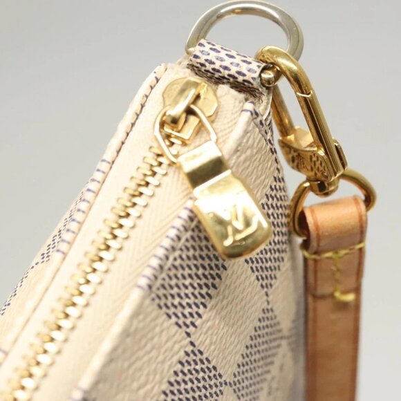 LOUIS VUITTON Damier Azur Pochette Accessoires Pouch LV Auth - Picture 12 of 16